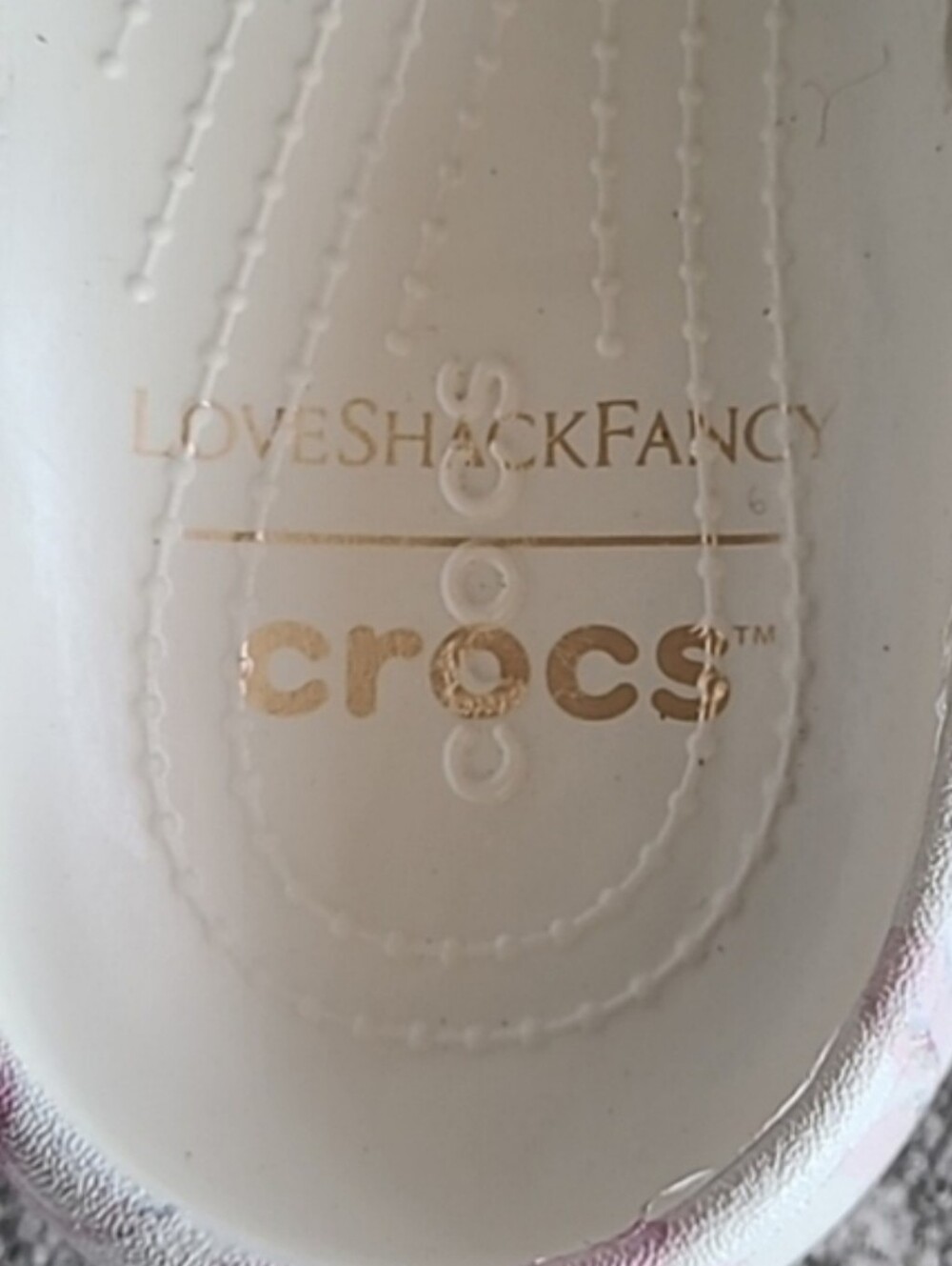 NWT loveshackfancy x crocs Classic Ballet Flat - Picture 9 of 9